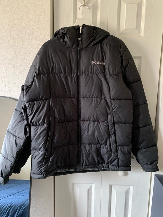 Columbia Other - Columbia Men’s Black Hooded Puffer Coat Size Medium